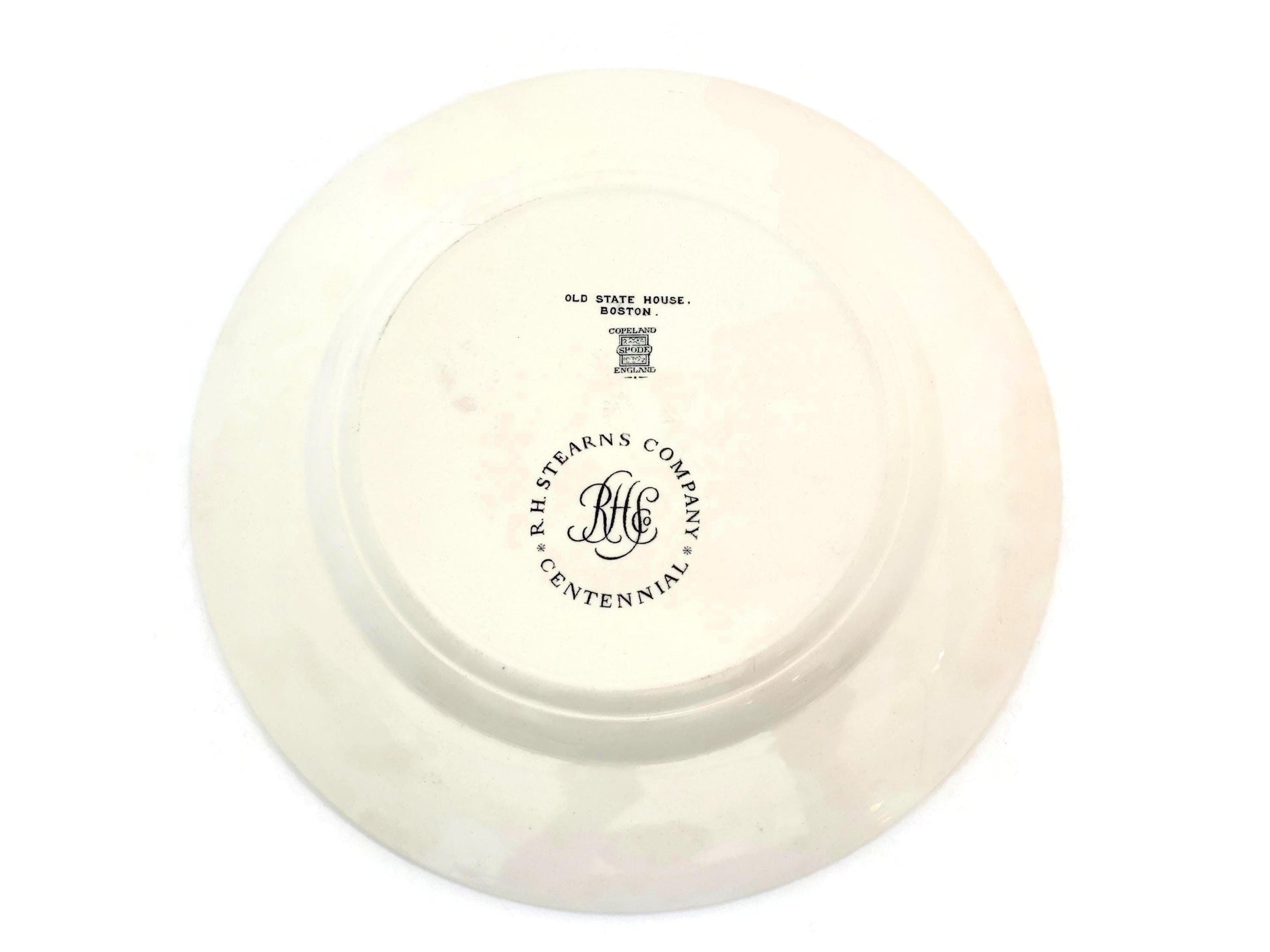 Vintage Massachusetts Old State House Plate by Spode at Duckwells