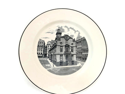Vintage Massachusetts Old State House Plate by Spode at Duckwells
