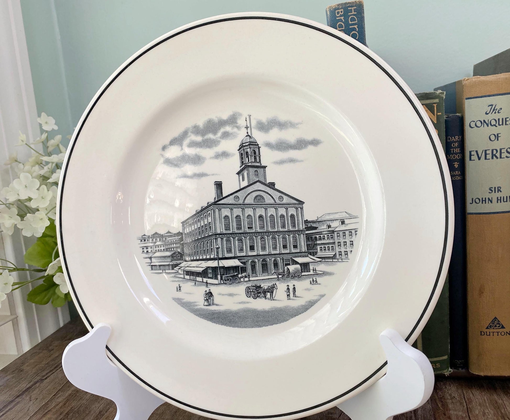 Vintage Faneuil Hall Boston Plate by Spode at Duckwells