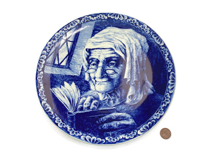 Vintage Delfts Old Fisherman's Wife Charger Plate