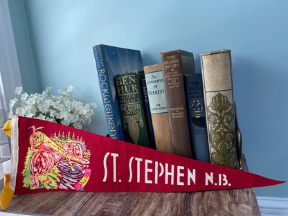 Vintage Canadian Pennant, St. Stephen New Brunswick Canada at Duckwells