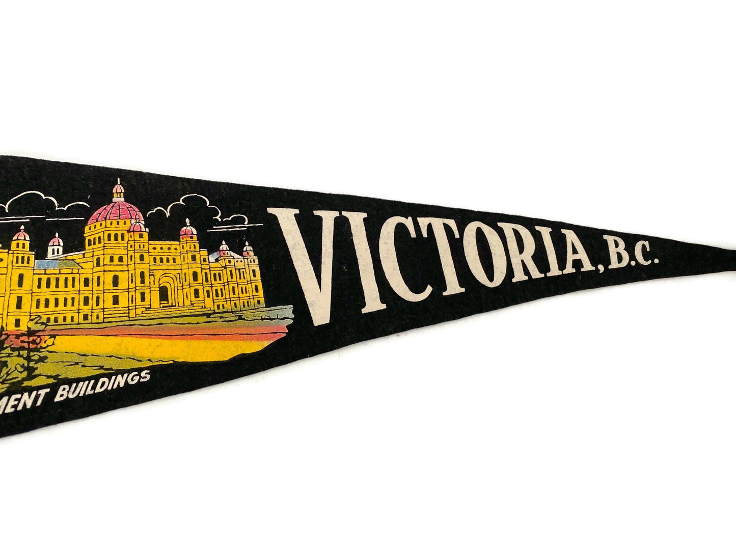Vintage Canadian Pennant, Victoria, New Brunswick Canada at Duckwells