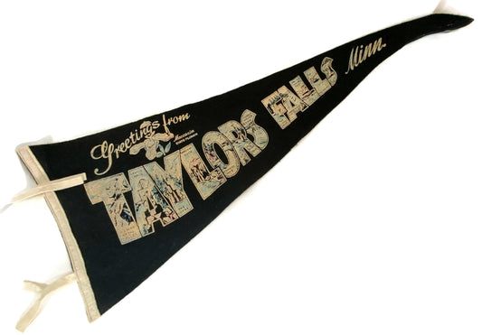 Vintage Taylors Falls Minnesota Pennant at Duckwells