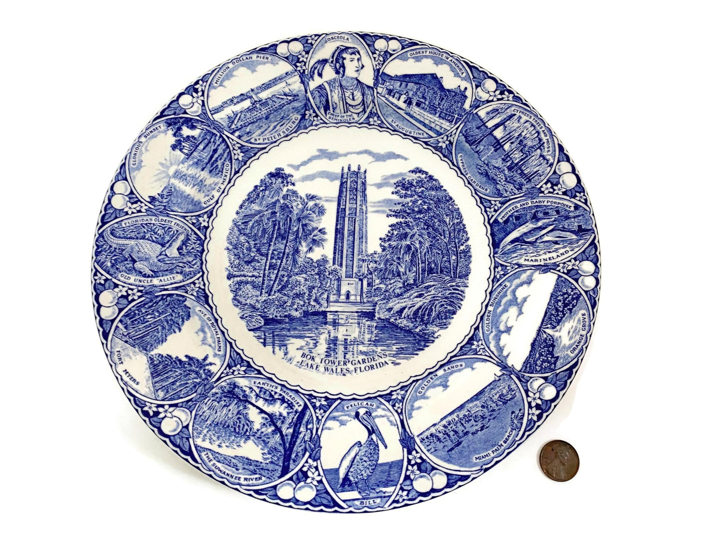 Vintage Bok Tower Gardens Florida Plate at Duckwells