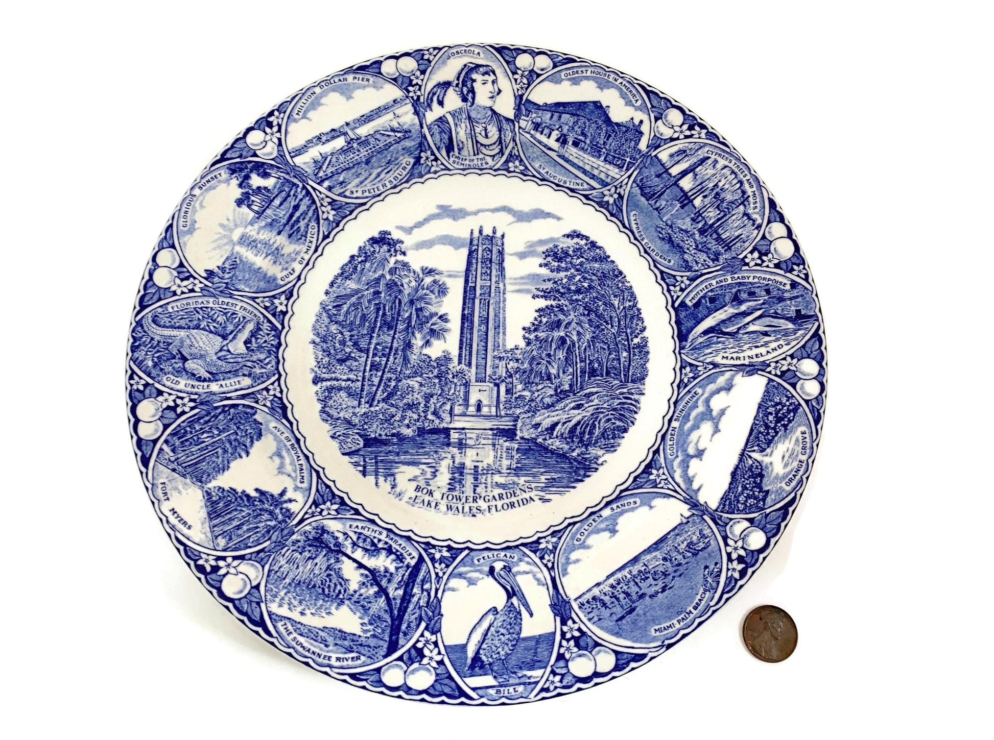 Vintage Bok Tower Gardens Florida Plate at Duckwells