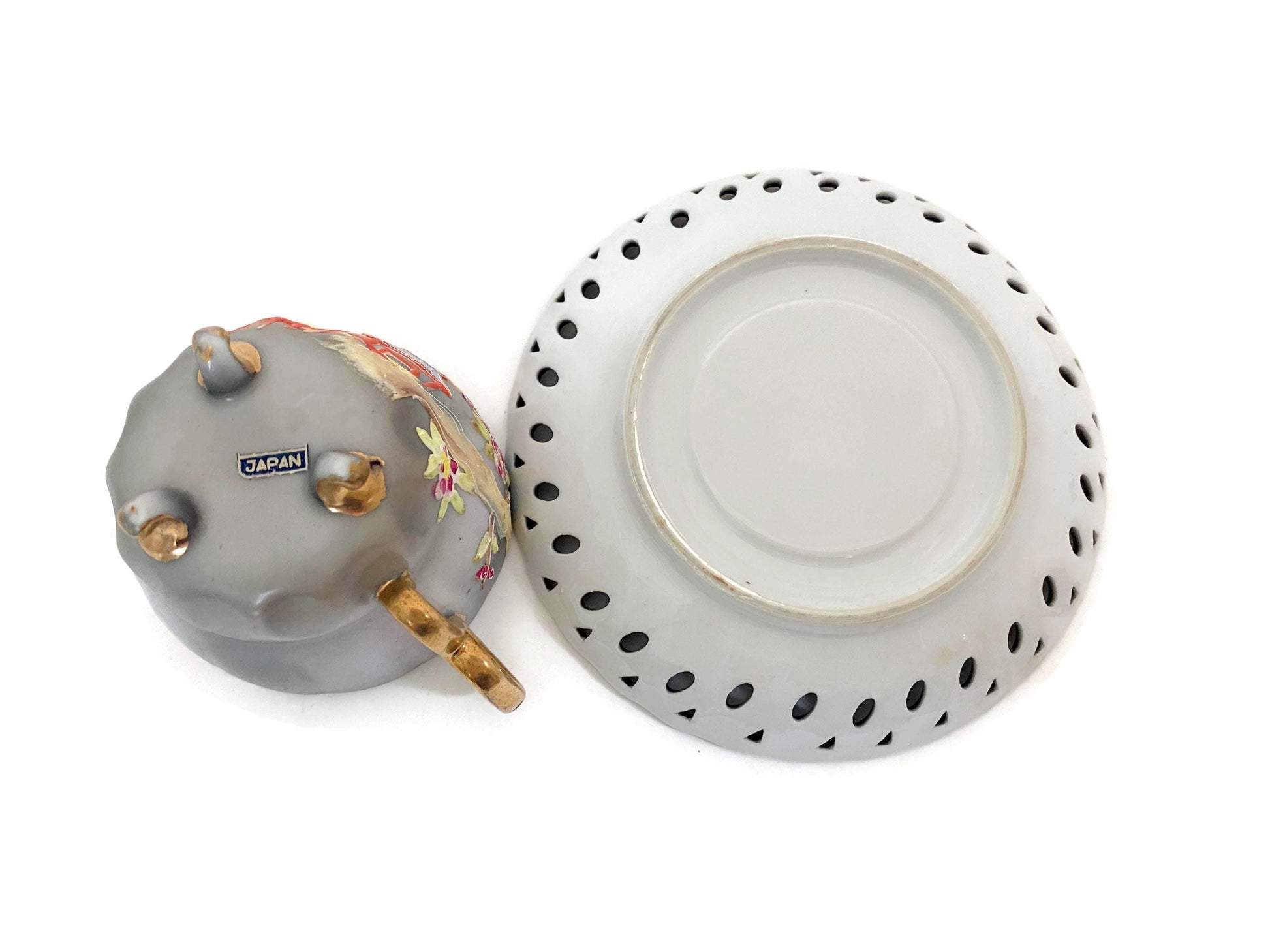 Midcentury Morige Cup and Saucer Set at Duckwells