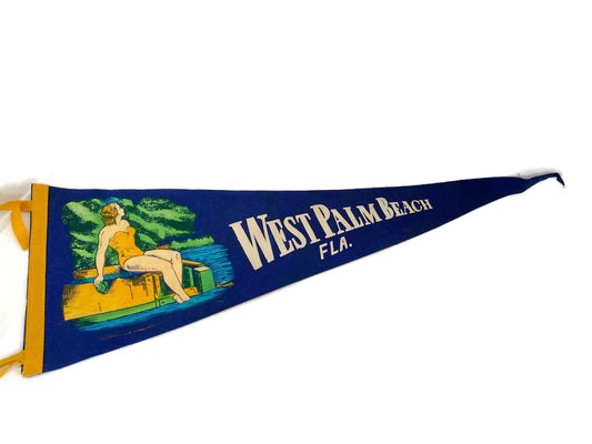 Vintage West Palm Beach, FL Pennant