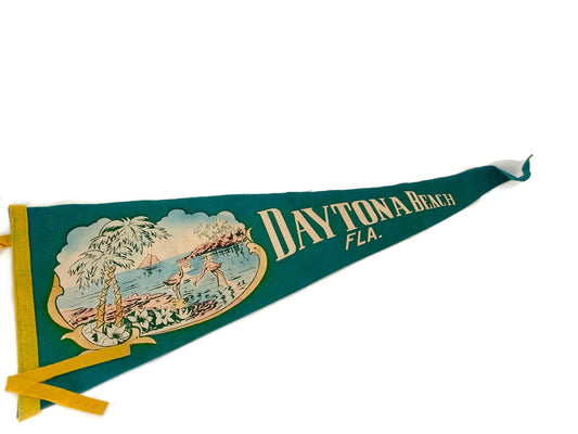 Vintage Daytona Beach Pennant at Duckwells