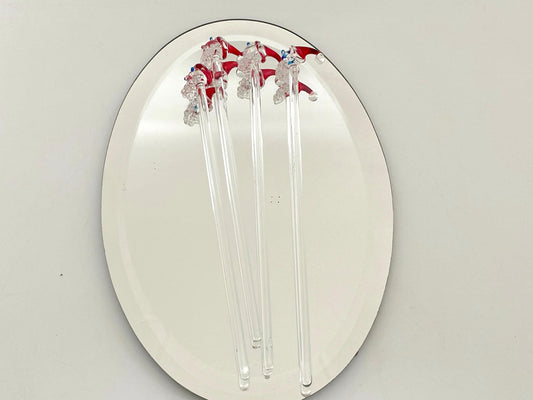 Vintage Christmas Drink Stirrers at Duckwells