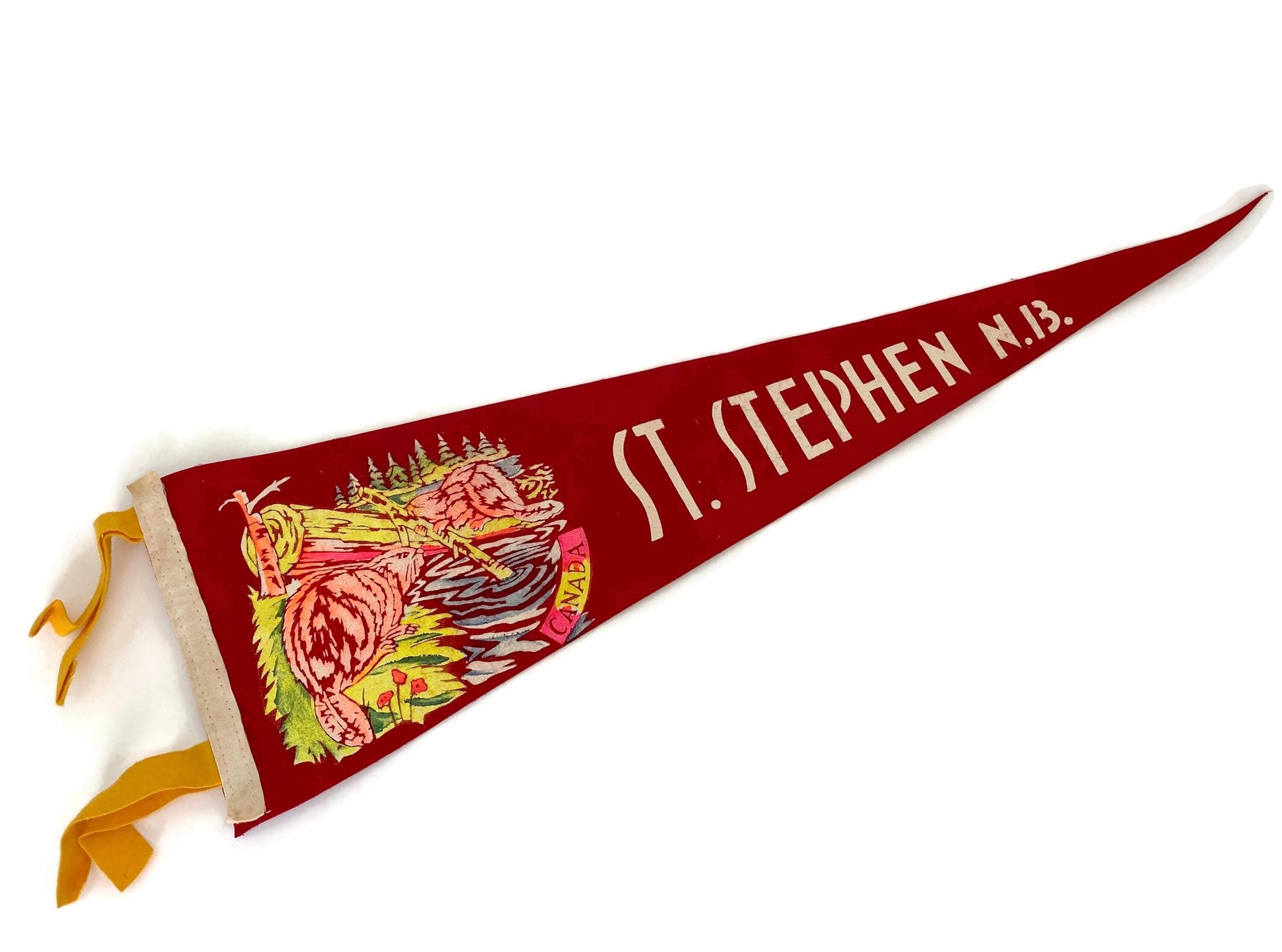 Vintage Canadian Pennant, St. Stephen New Brunswick Canada at Duckwells