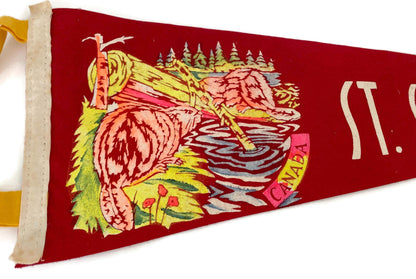 Vintage Canadian Pennant, St. Stephen New Brunswick Canada at Duckwells