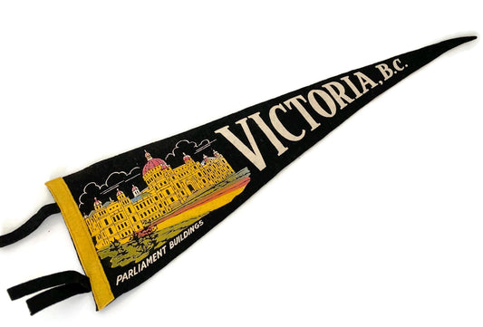 Vintage Canadian Pennant, Victoria, New Brunswick Canada at Duckwells