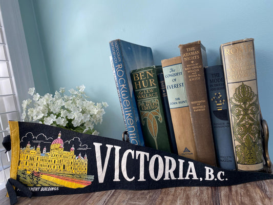 Vintage Canadian Pennant, Victoria, New Brunswick Canada at Duckwells