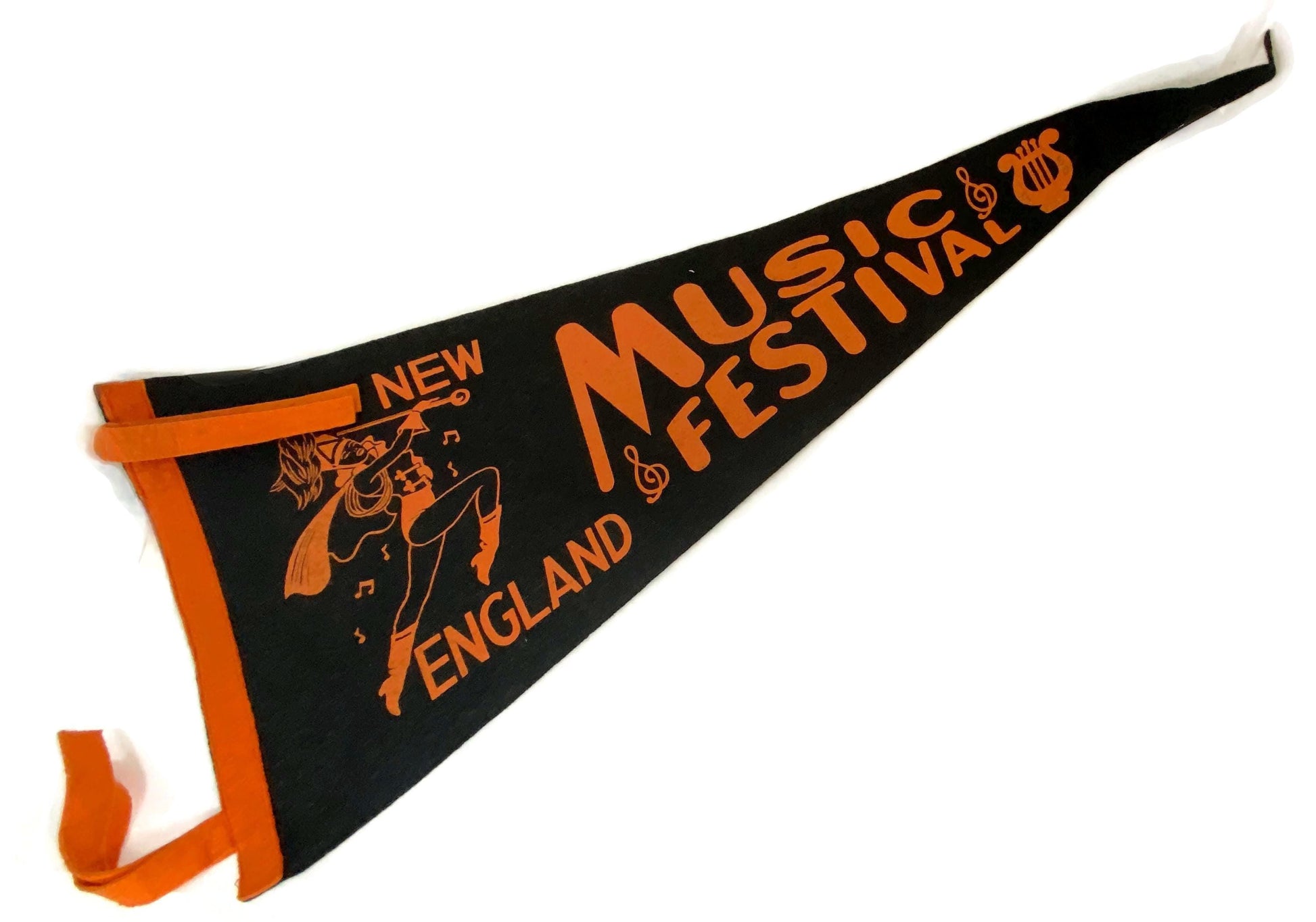 Vintage New England Music Festival Large Felt Pennant at Duckwells