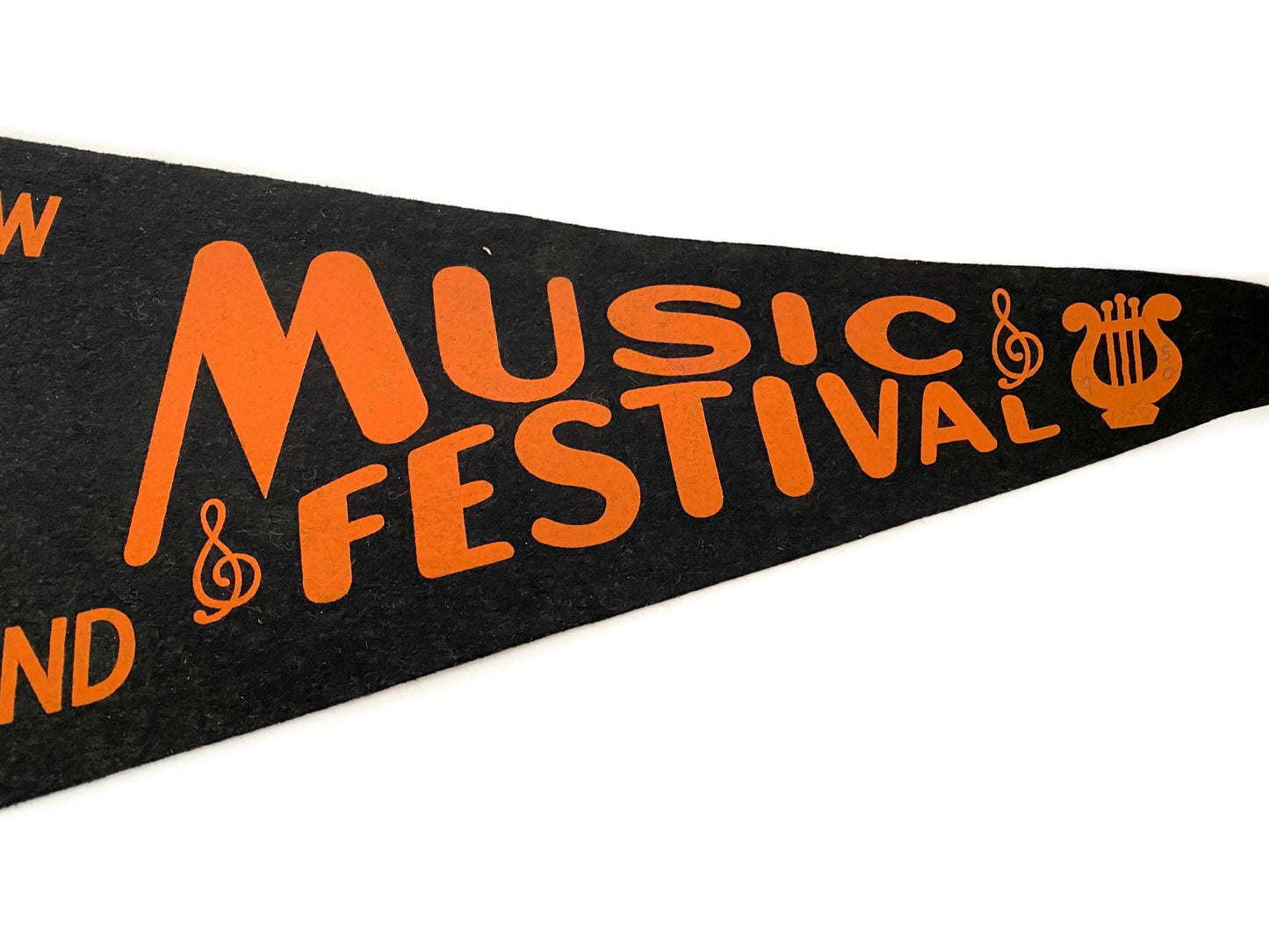 Vintage New England Music Festival Large Felt Pennant at Duckwells
