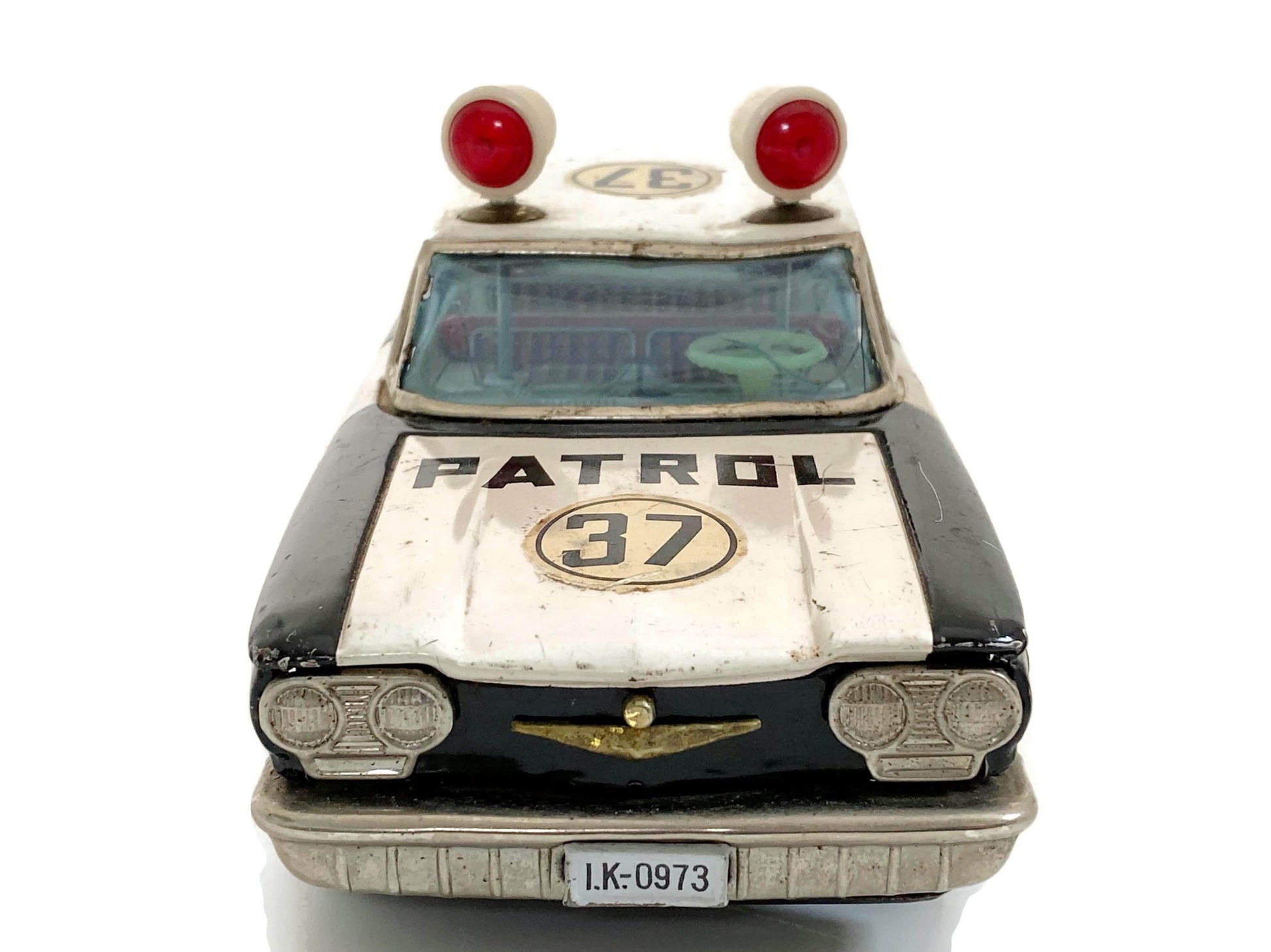 Vintage Police Car, Ichiko Friction Toy Made in Japan at Duckwells