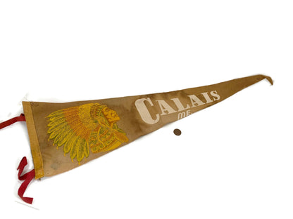 Vintage Calais Maine Pennant at Duckwells