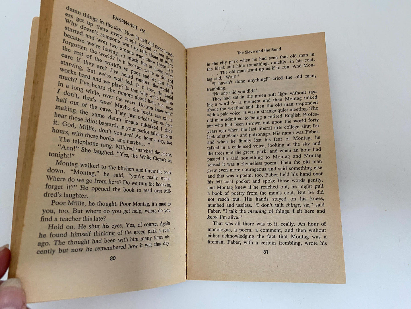 Vintage Softcover Book, Fahrenheit 451 by Ray Bradbury at Duckwells