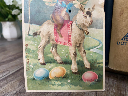 Antique Easter Postcard, Rare Squeaker Card at Duckwells