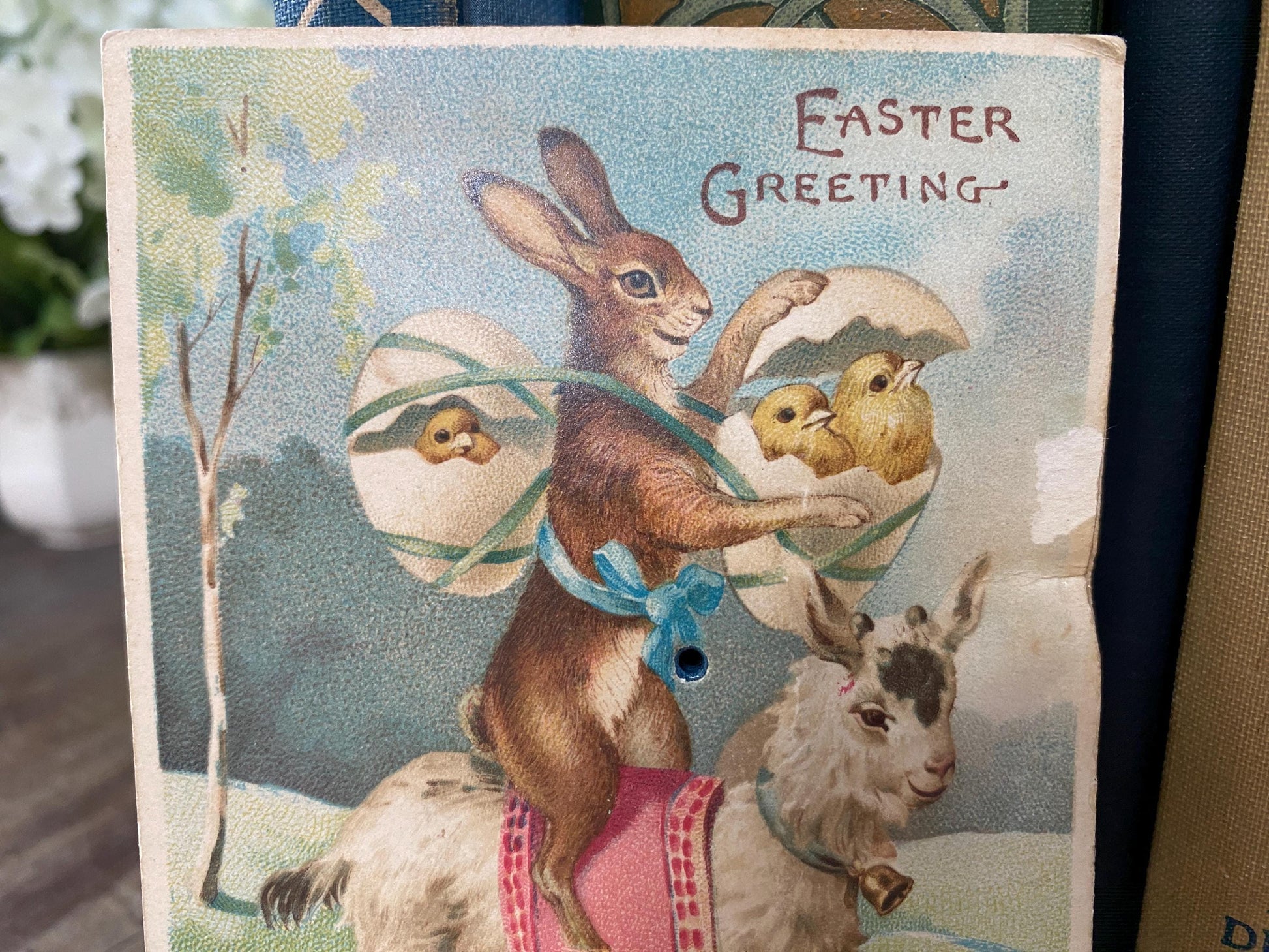 Antique Easter Postcard, Rare Squeaker Card at Duckwells
