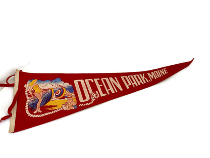 Vintage Ocean Park Maine Pennant at Duckwells