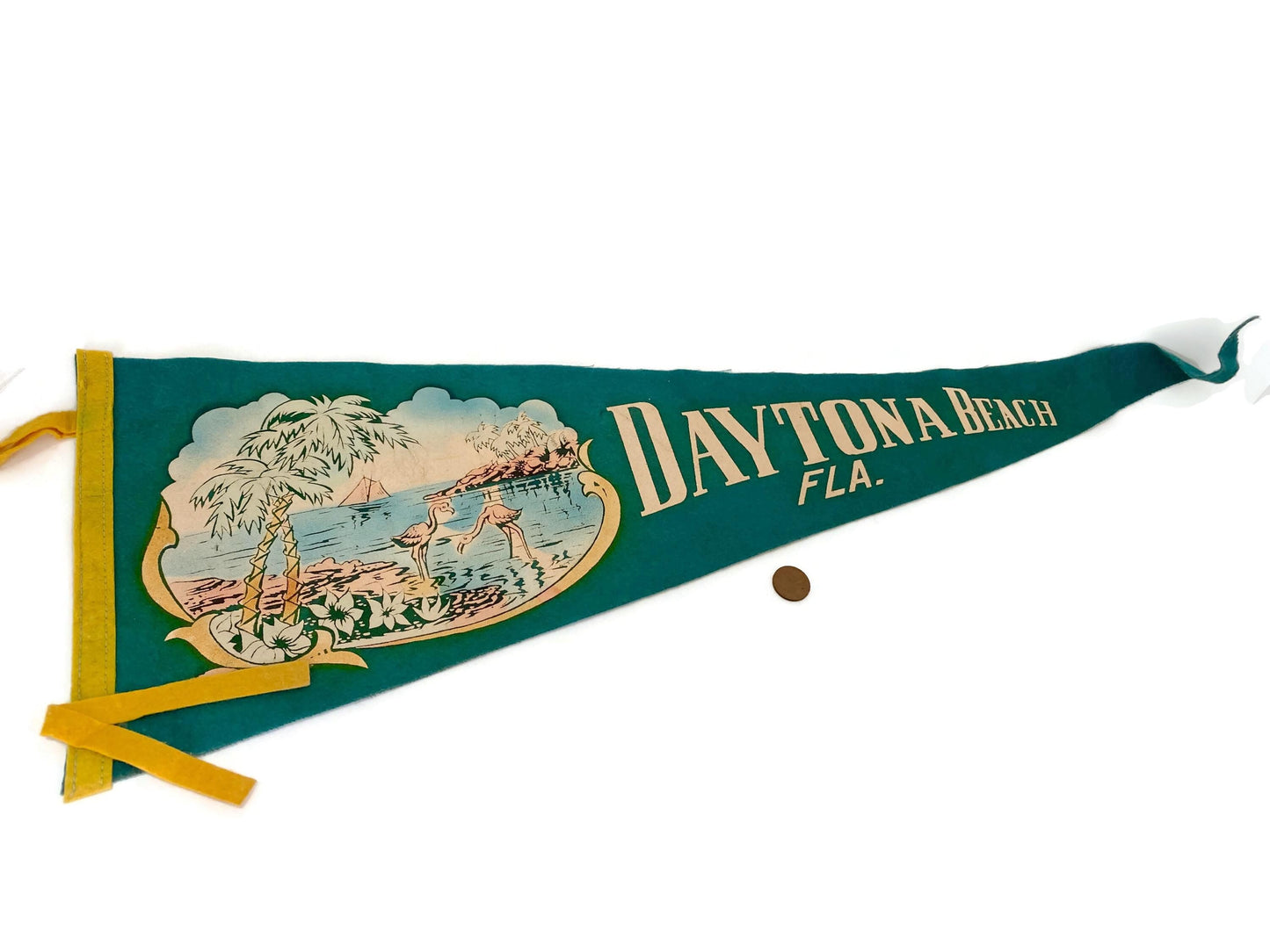 Vintage Daytona Beach Pennant at Duckwells