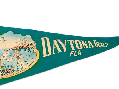 Vintage Daytona Beach Pennant at Duckwells