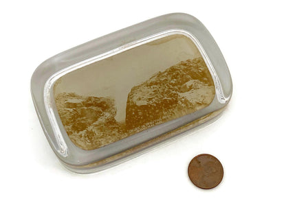 Antique Marblehead Glass Photo Paperweight at Duckwells