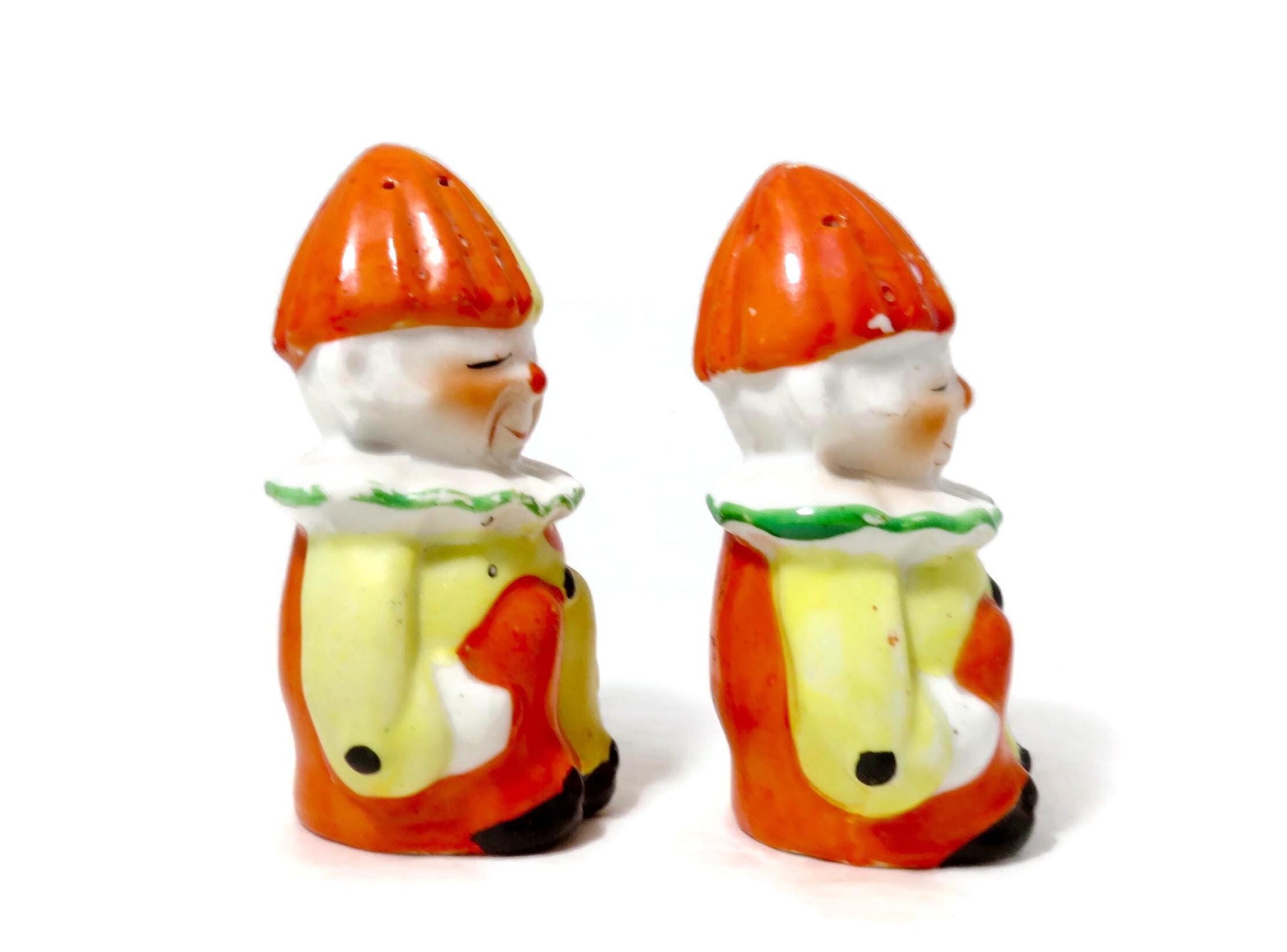 Vintage Clown Salt and Pepper Shakers at Duckwells
