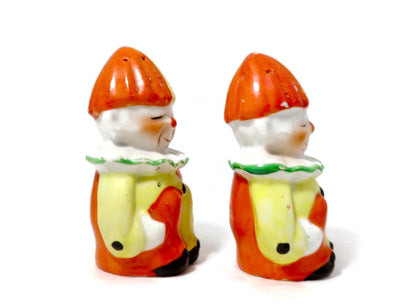 Vintage Clown Salt and Pepper Shakers at Duckwells