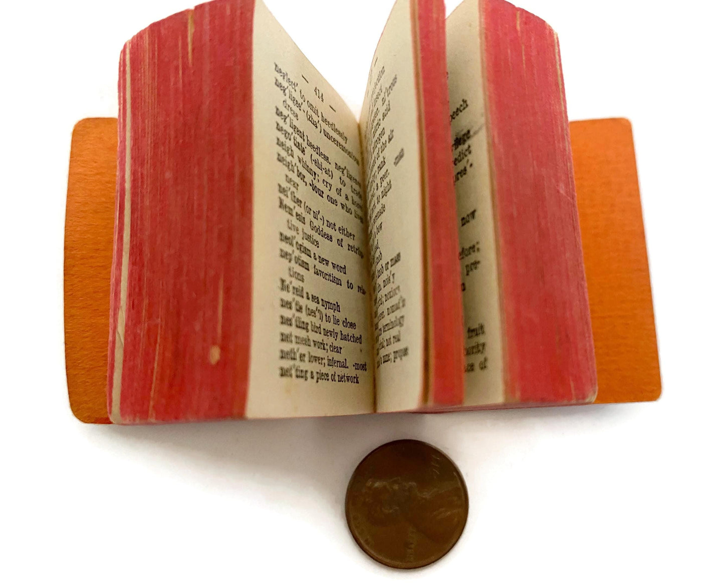 Antique Miniature Book, The Little Webster Dictionary 18,000 Words at Duckwells