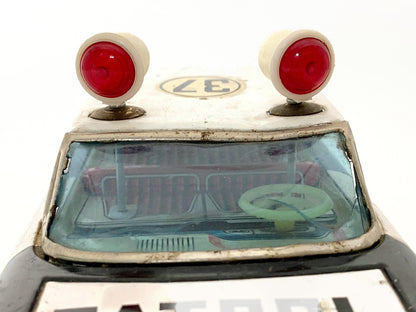 Vintage Police Car, Ichiko Friction Toy Made in Japan at Duckwells