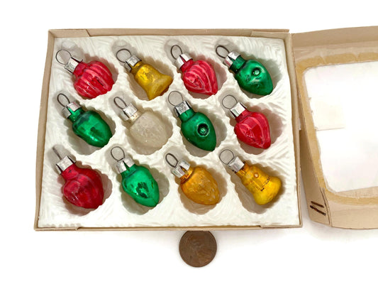 Vintage Mini Glass Christmas Ornaments at Duckwells