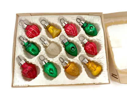 Vintage Mini Glass Christmas Ornaments at Duckwells