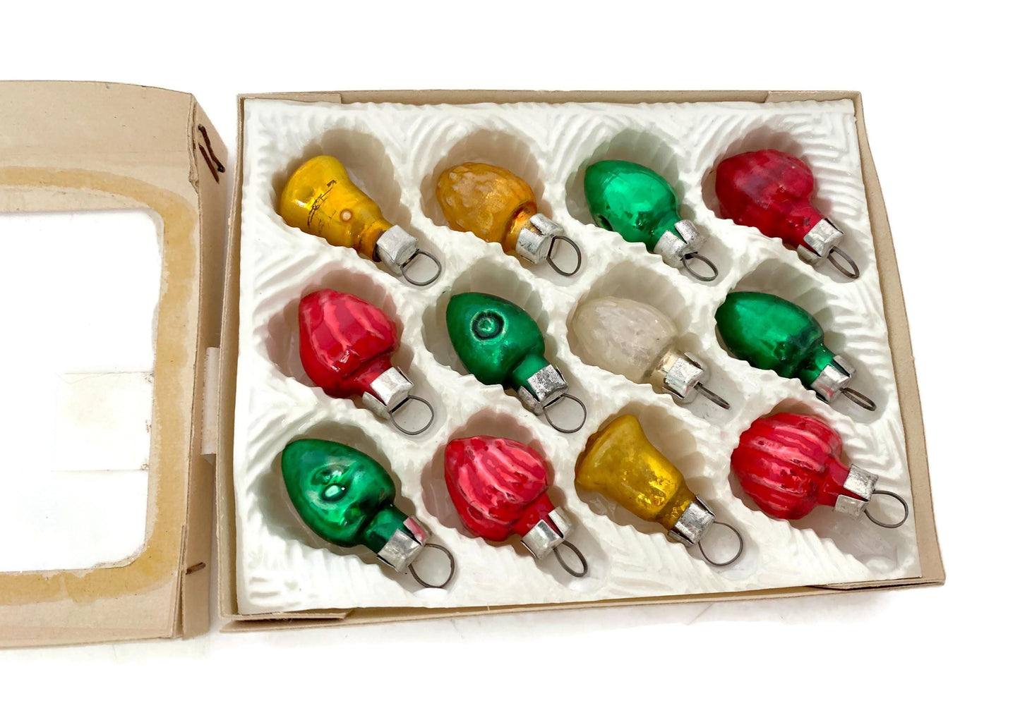 Vintage Mini Glass Christmas Ornaments at Duckwells