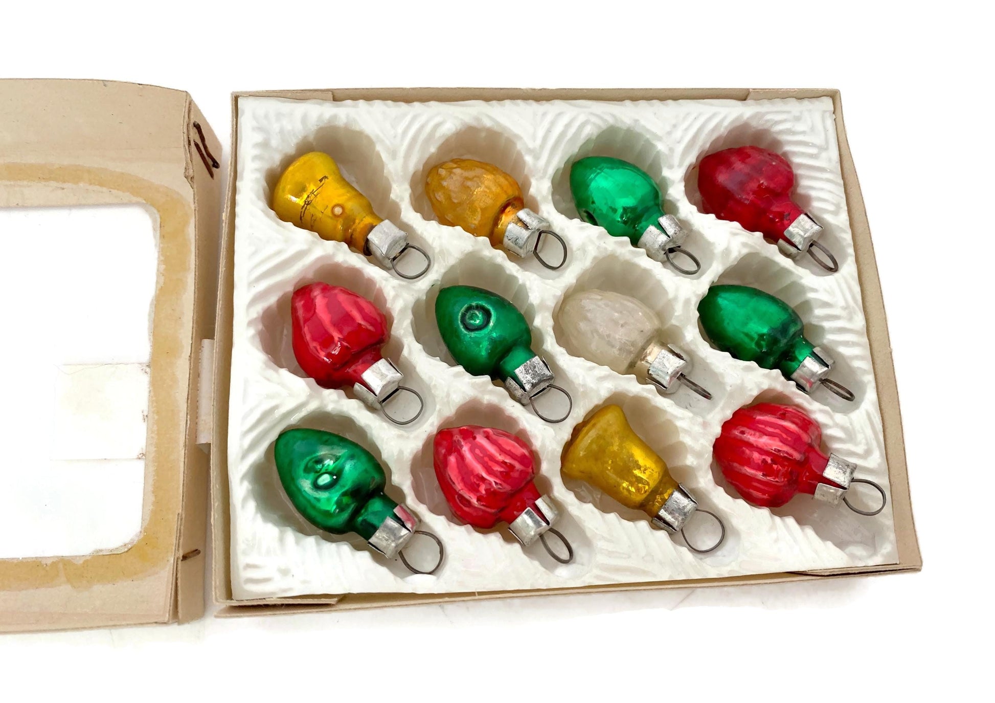 Vintage Mini Glass Christmas Ornaments at Duckwells