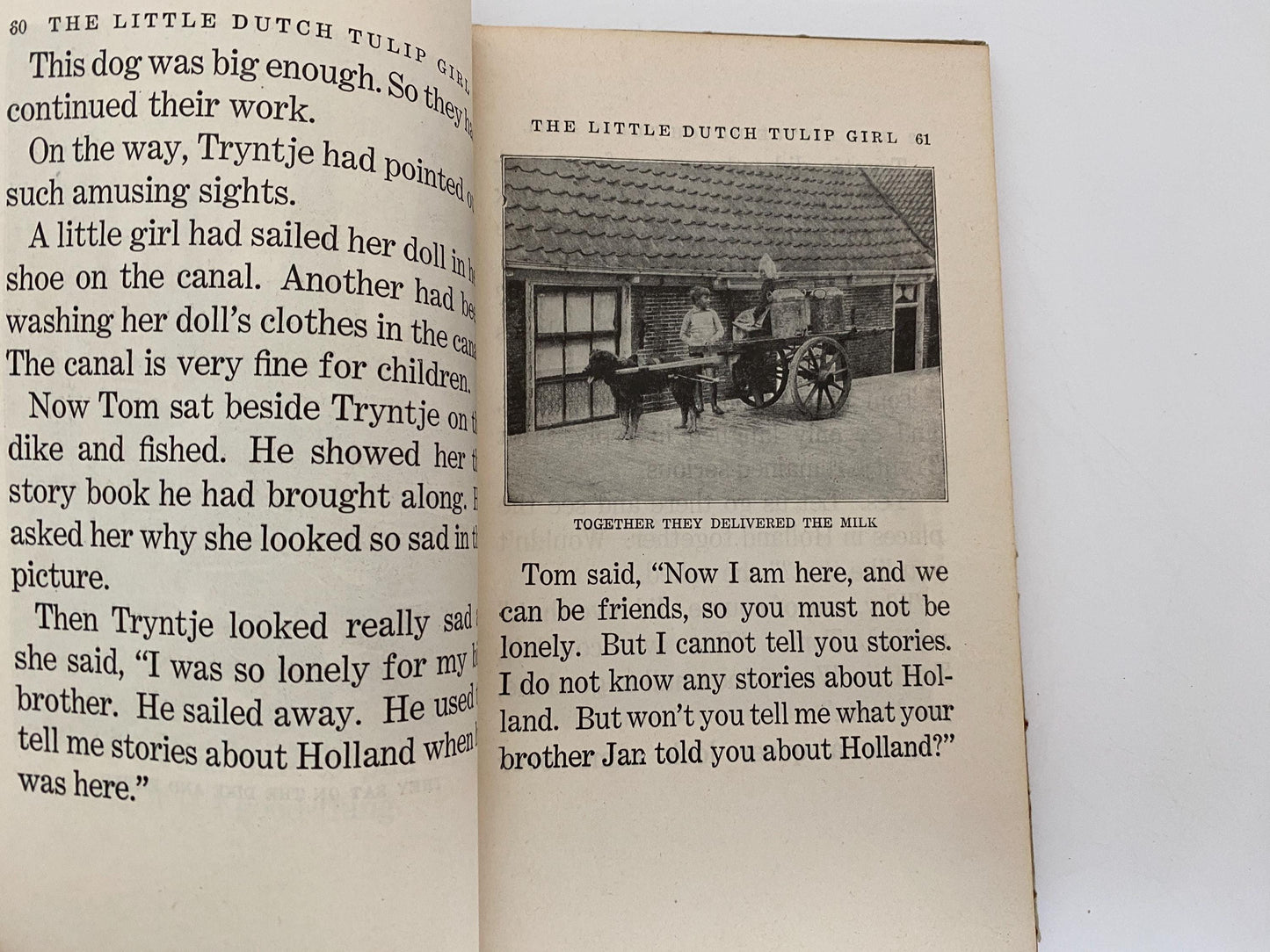 Vintage Book, The Little Dutch Tulip Girl by Madeline Brandeis; 1929 at Duckwells