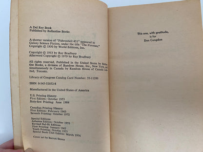 Vintage Softcover Book, Fahrenheit 451 by Ray Bradbury at Duckwells