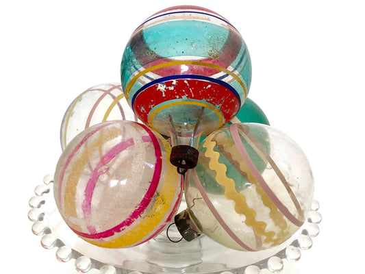 Vintage Unsilvered Christmas Ornaments