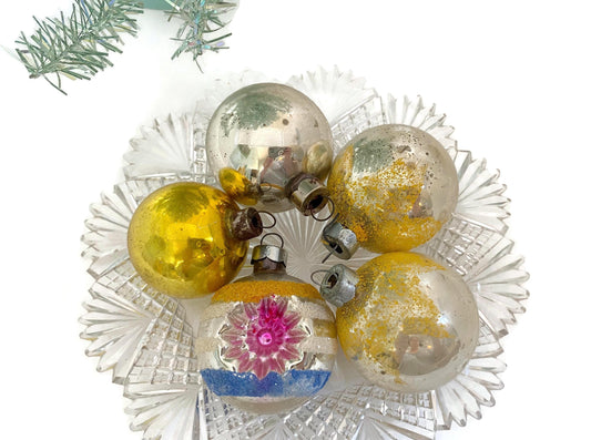 Midcentury Glass Christmas Ornaments