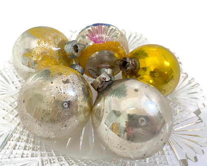 Midcentury Glass Christmas Ornaments