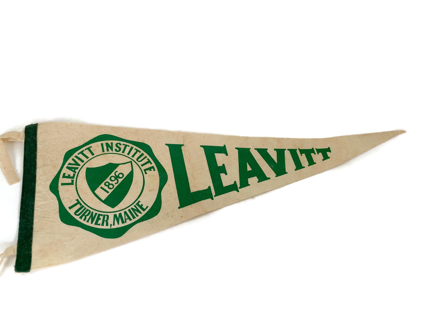 Vintage Leavitt Institute, Turner Maine Pennant