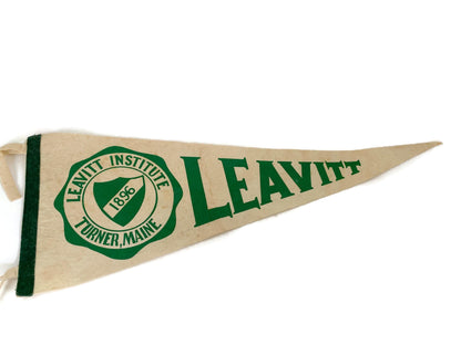 Vintage Leavitt Institute, Turner Maine Pennant