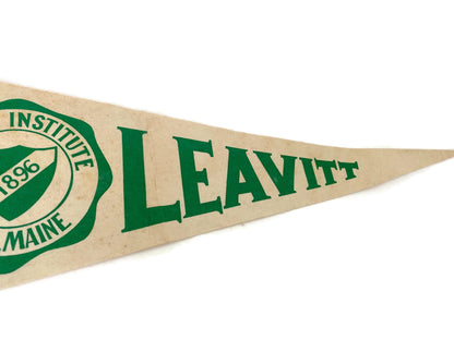 Vintage Leavitt Institute, Turner Maine Pennant