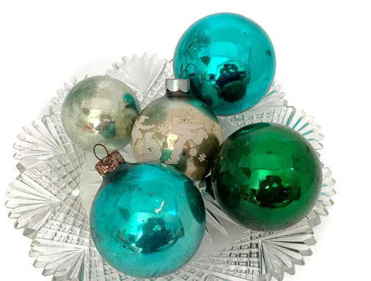 Midcentury Glass Christmas Ornaments