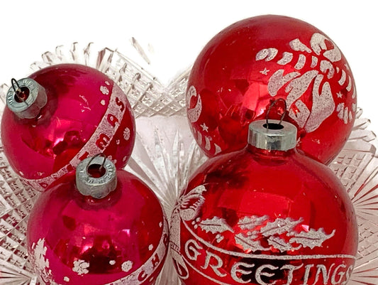 Midcentury Glass Christmas Ornaments