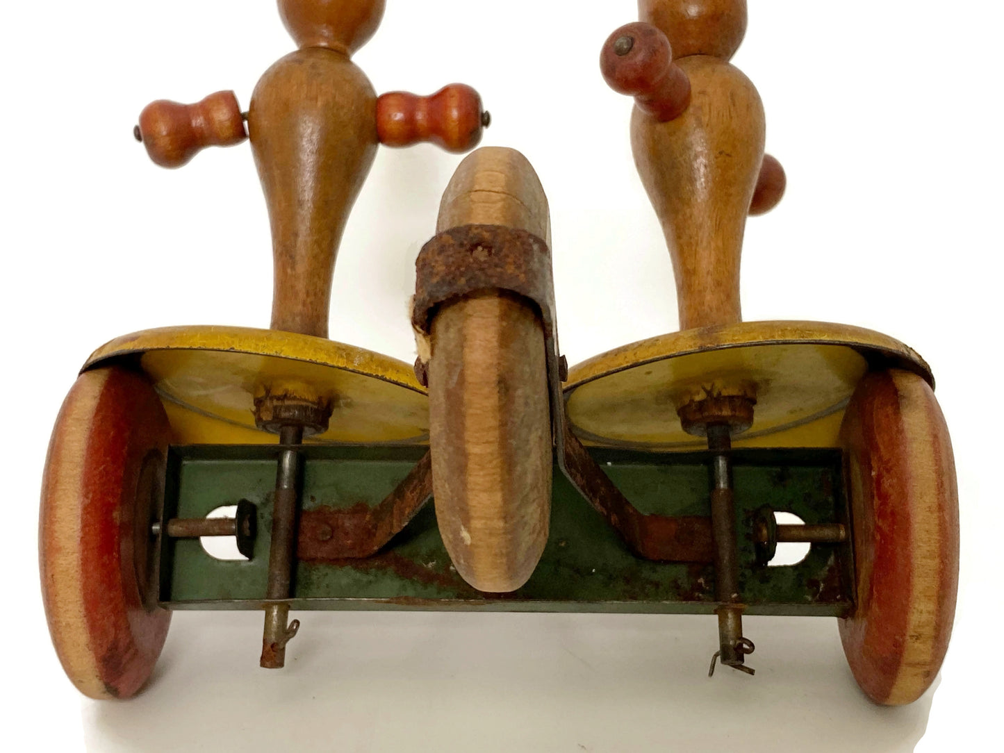 Antique Wood Pull Toy, 1920s Whirly Tinker Sailors at Duckwells