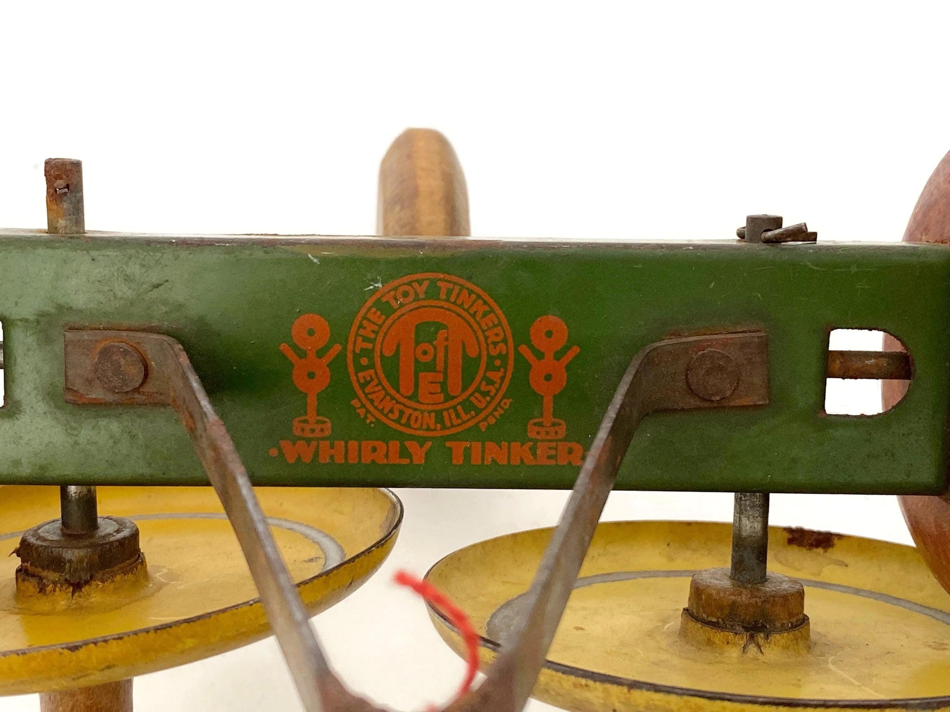 Antique Wood Pull Toy, 1920s Whirly Tinker Sailors at Duckwells