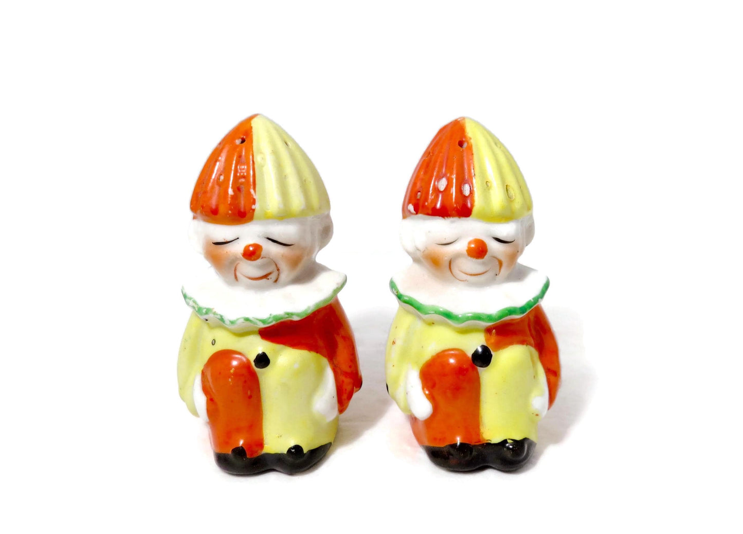 Vintage Clown Salt and Pepper Shakers at Duckwells