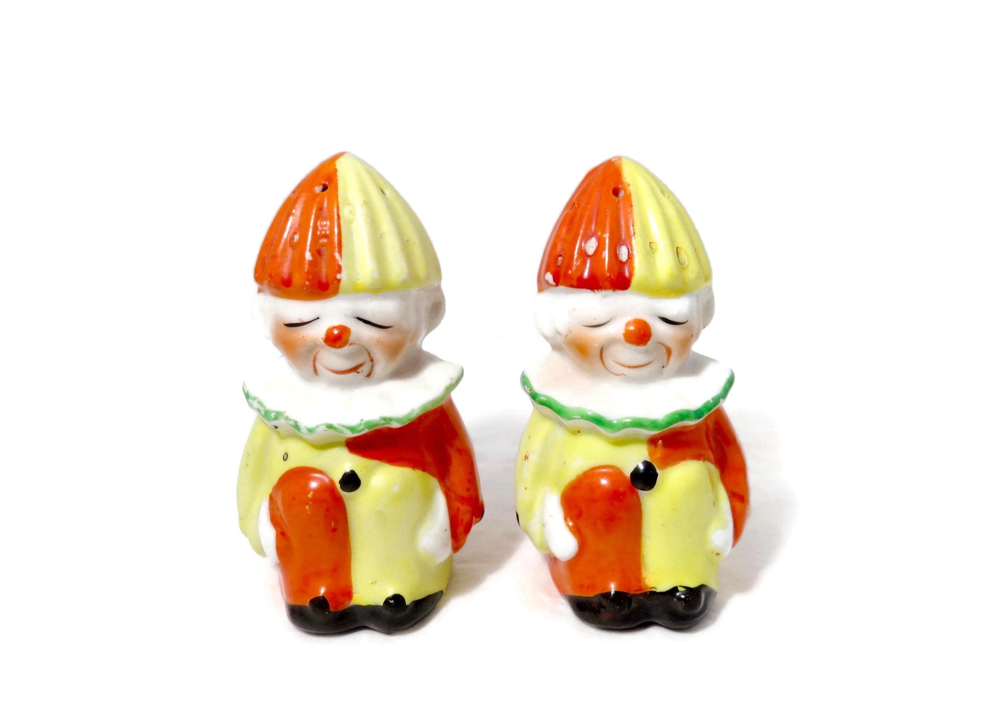 Vintage Clown Salt and Pepper Shakers at Duckwells